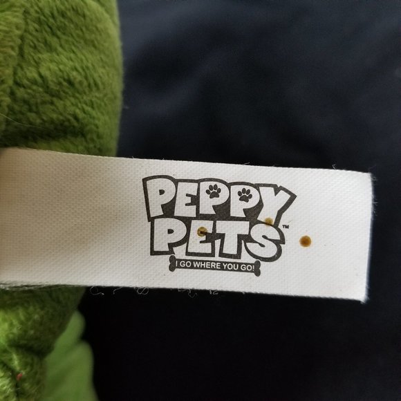 PEPPY PETS WALK YOUR PLUSH GREEN DINOSAUR 11" TALL - Picture 7 of 8